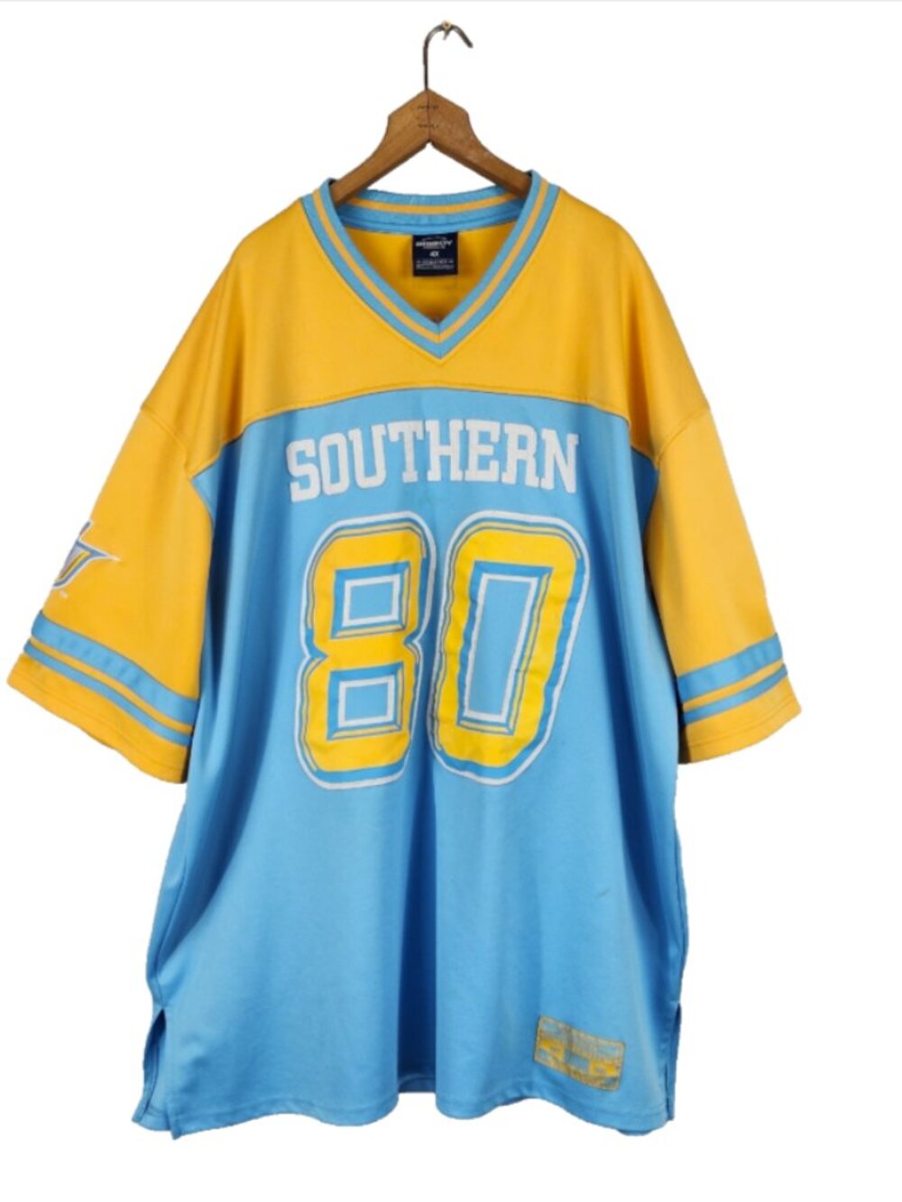 Southern University Jaguars Jersey Mens 4XL Blue Yellow Baton Rouge NCAA